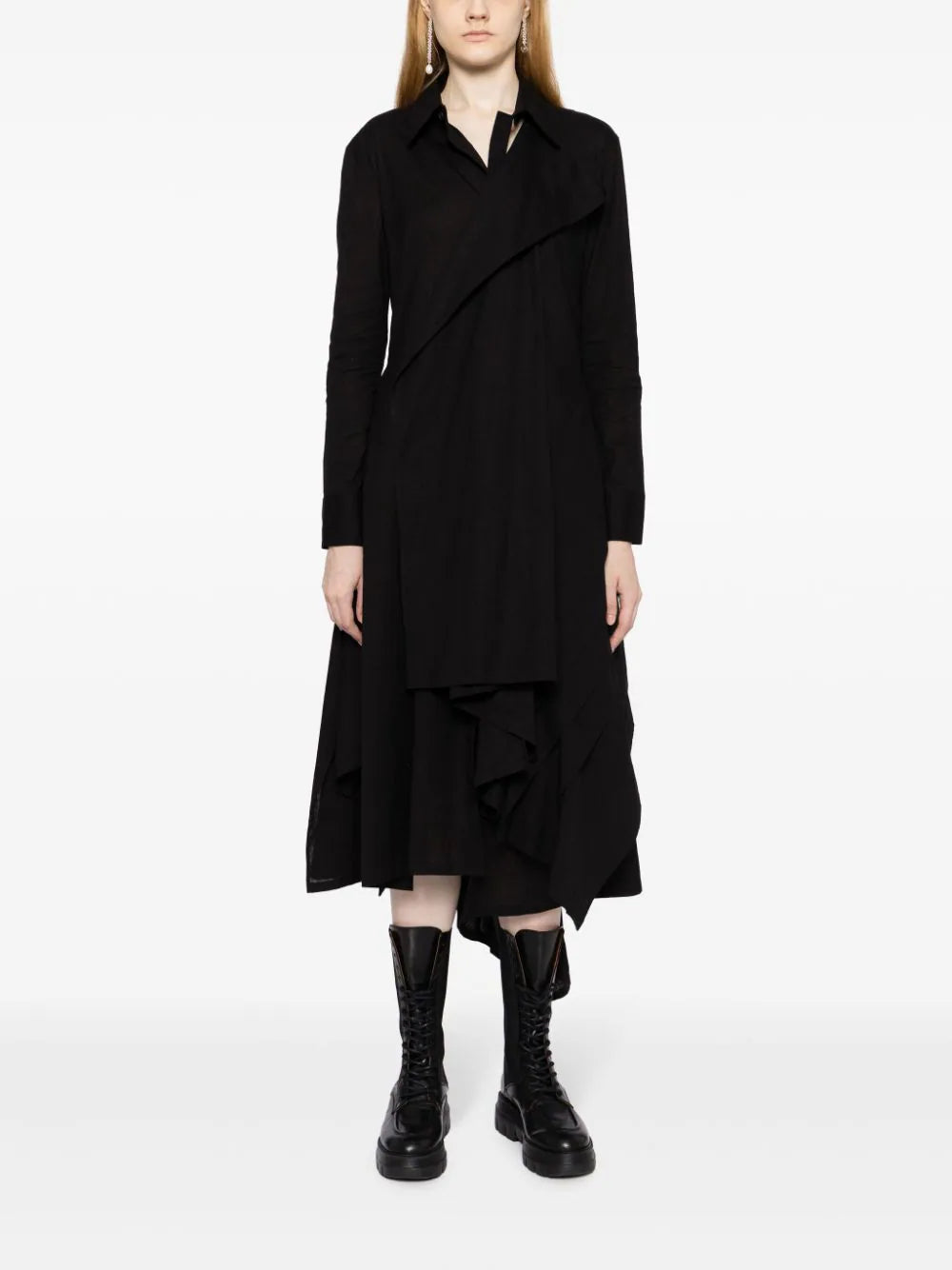 YOHJI YAMAMOTO Women Right Side Tuck Dress