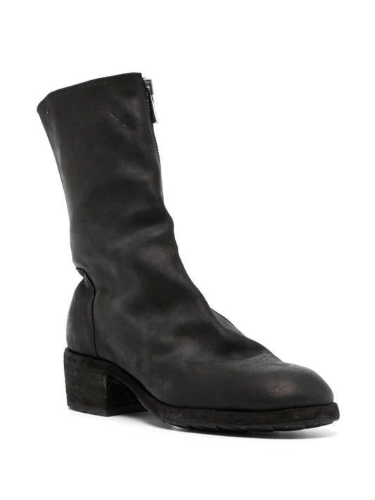 YOHJI YAMAMOTO POUR HOMME X GUIDI Men Front Zip Boots