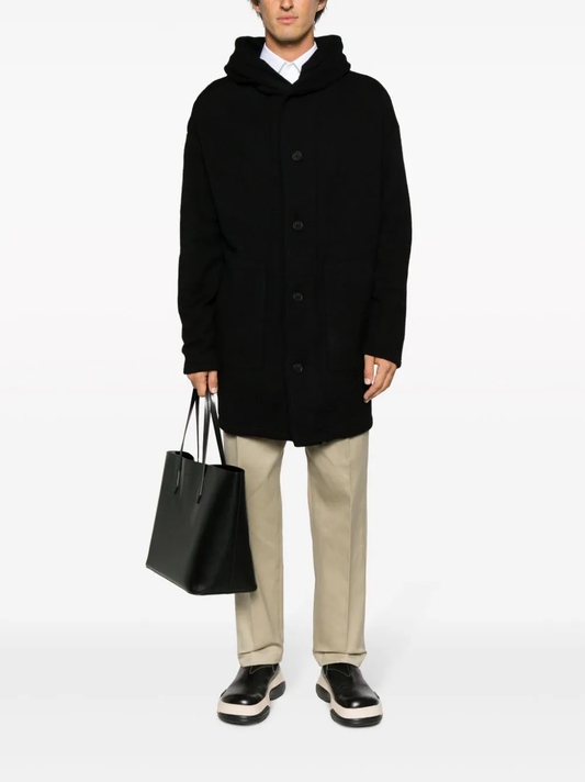 YOHJI YAMAMOTO POUR HOMME Men Hooded Coat