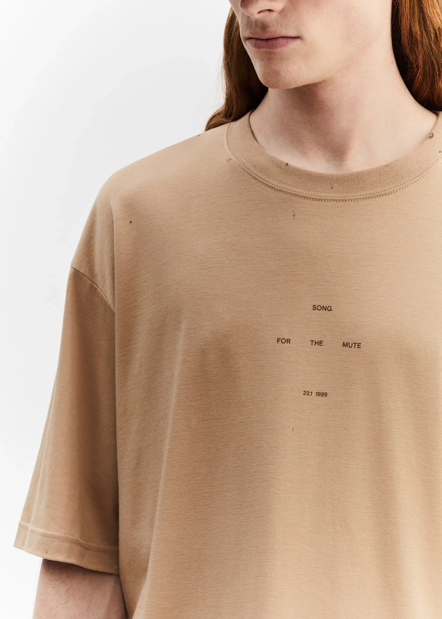 SONG FOR THE MUTE Men ''LOGO'' Oversized Tee