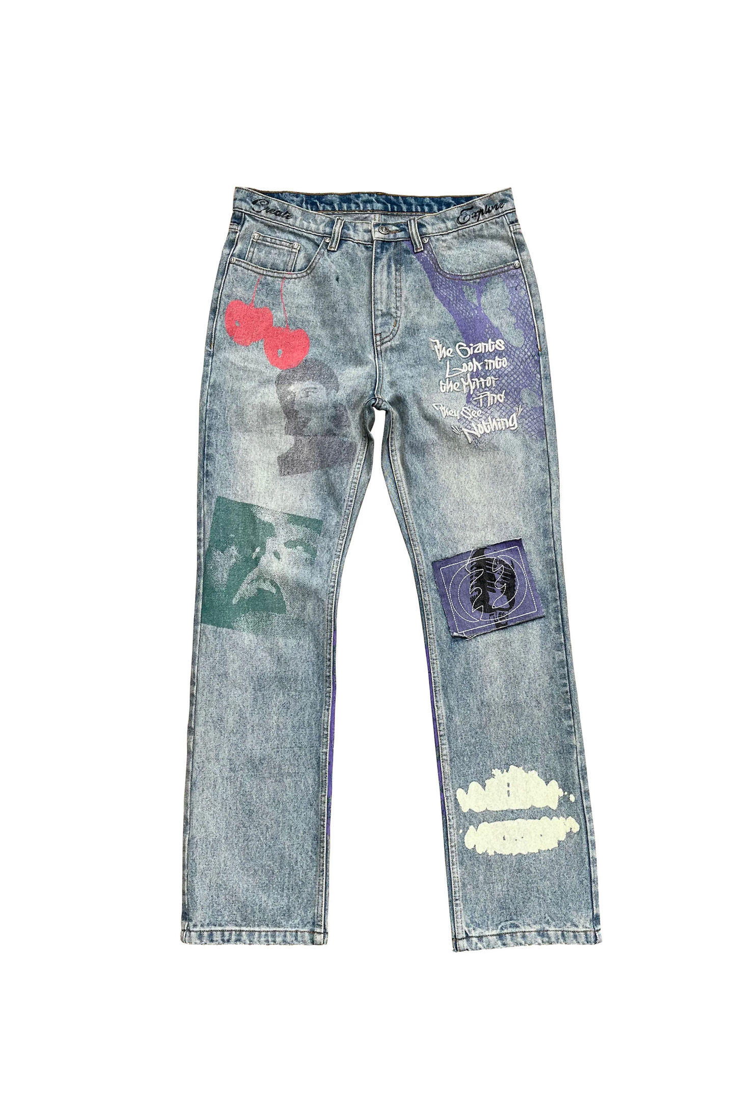 CEEC Elemental Graphic Print Jeans