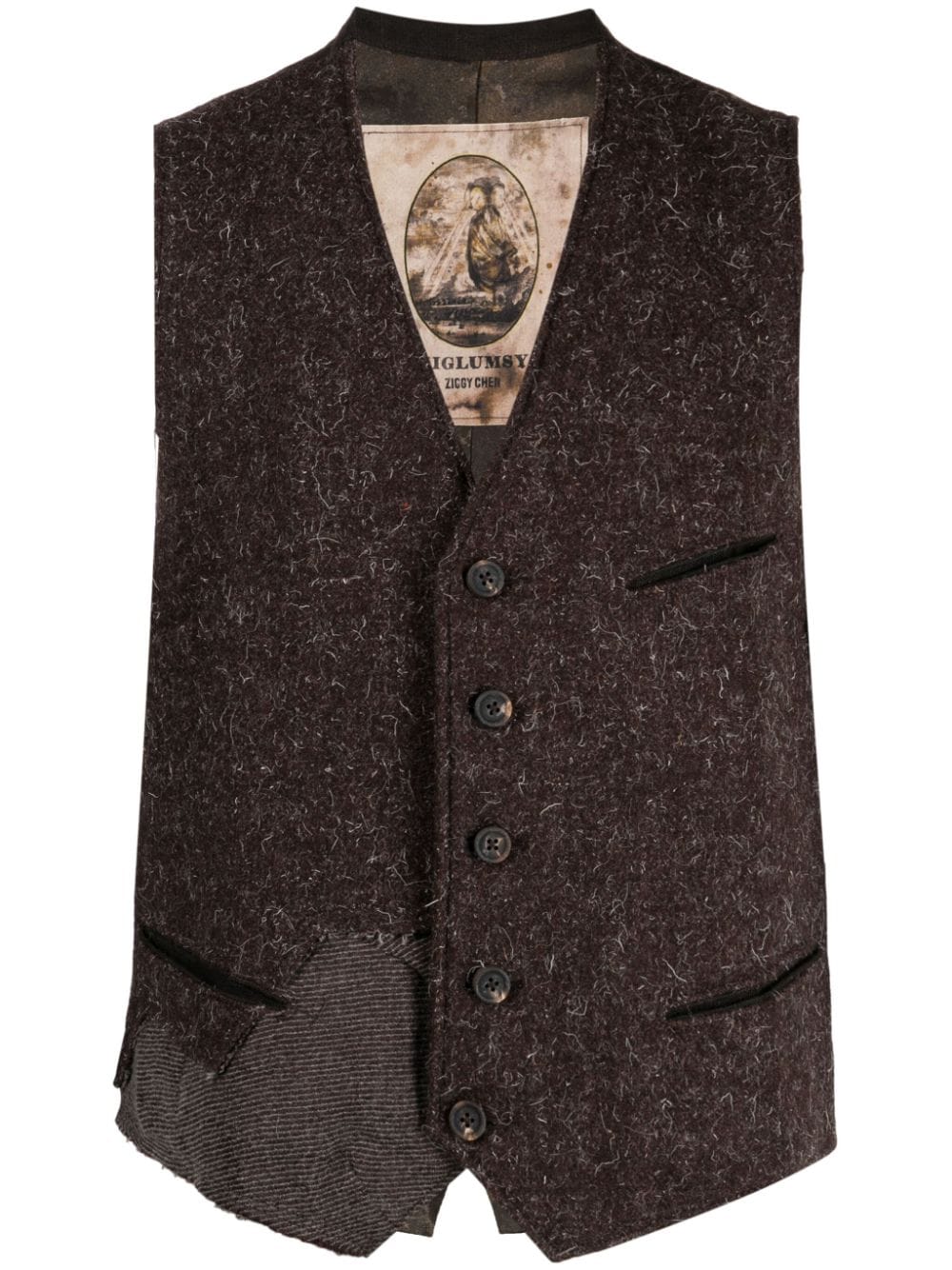 ZIGGY CHEN Men Classic Single Waistcoat