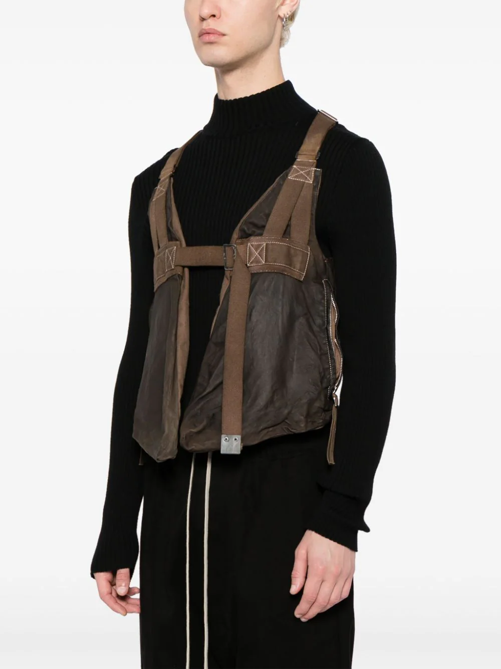 BORIS BIDJAN SABERI Men Leather Vest Bag