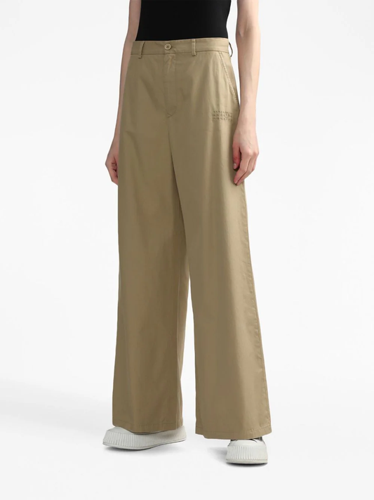 MM6 Women Cotton Wide Leg Pants