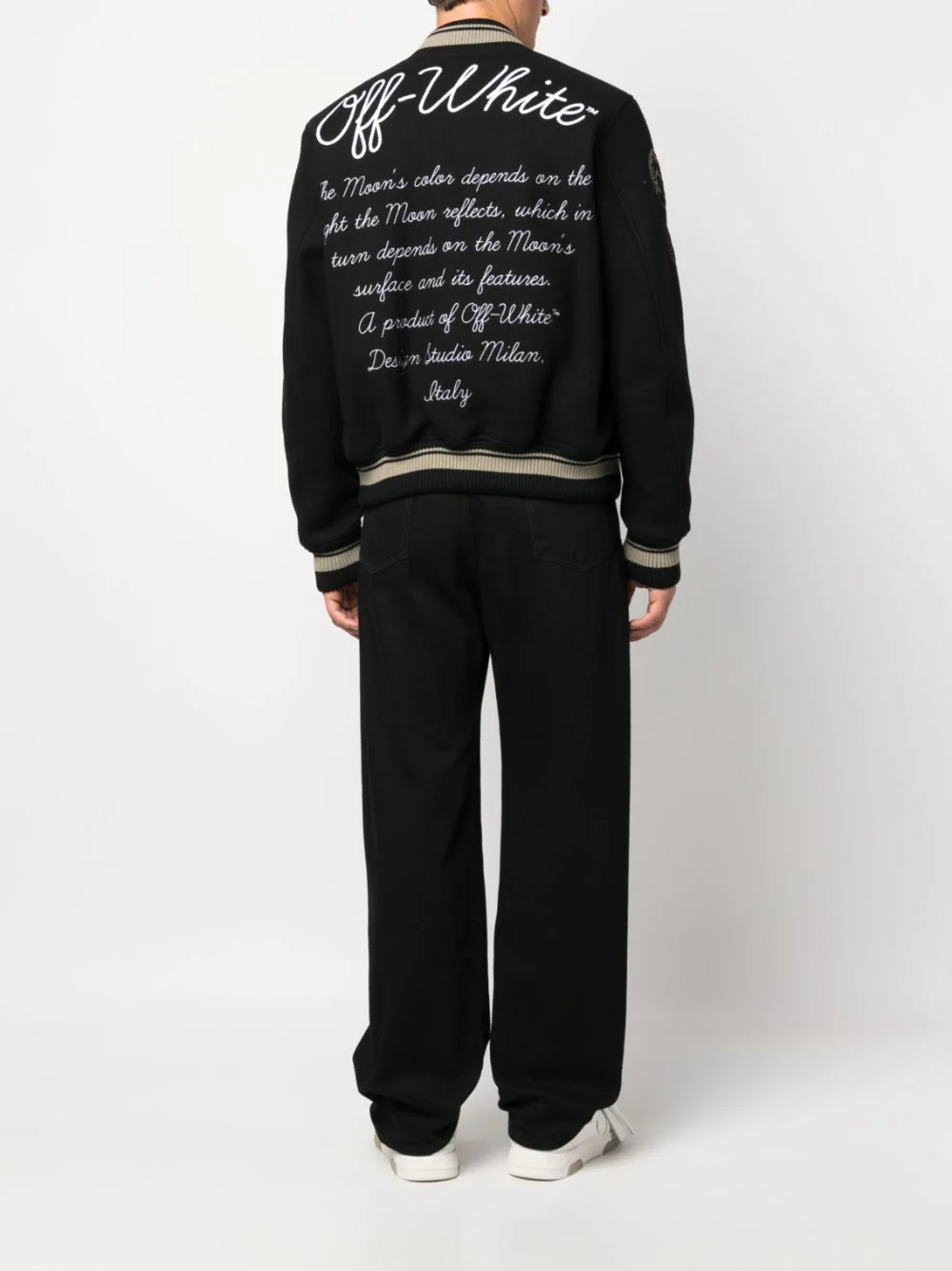 OFF-WHITE Men Moon Phase Varsity Bomber