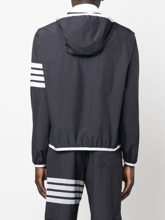 THOM BROWNE Men 4 Bar Packable Zip Up Jacket