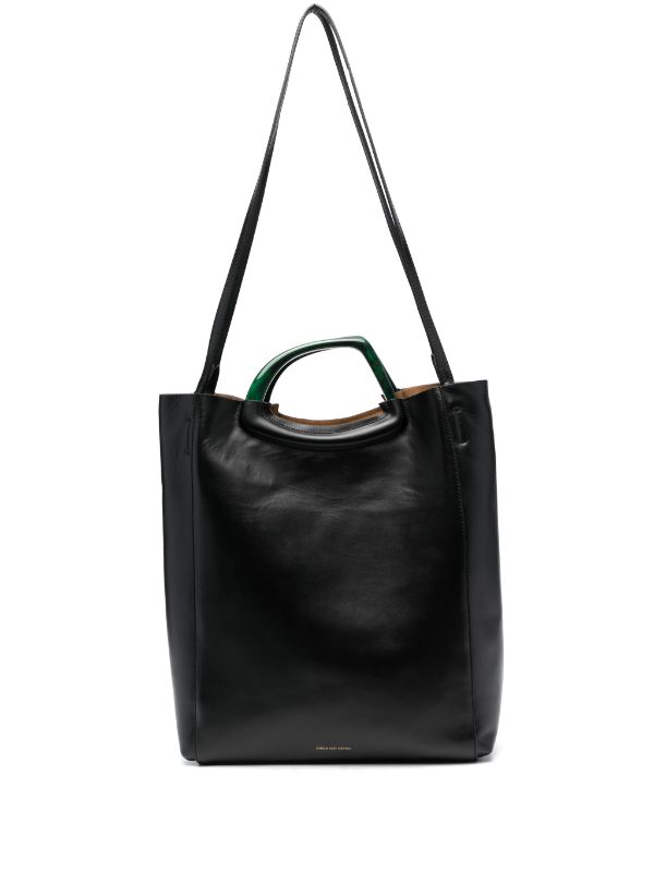 DRIES VAN NOTEN Leather Shopper Bag