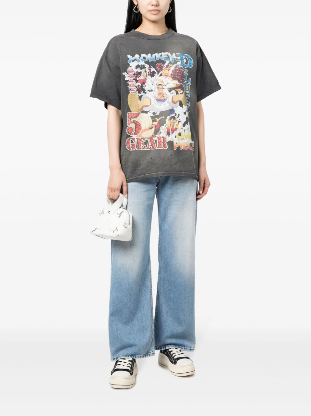 SAINT MICHAEL X ONE PIECE Printing T-Shirt