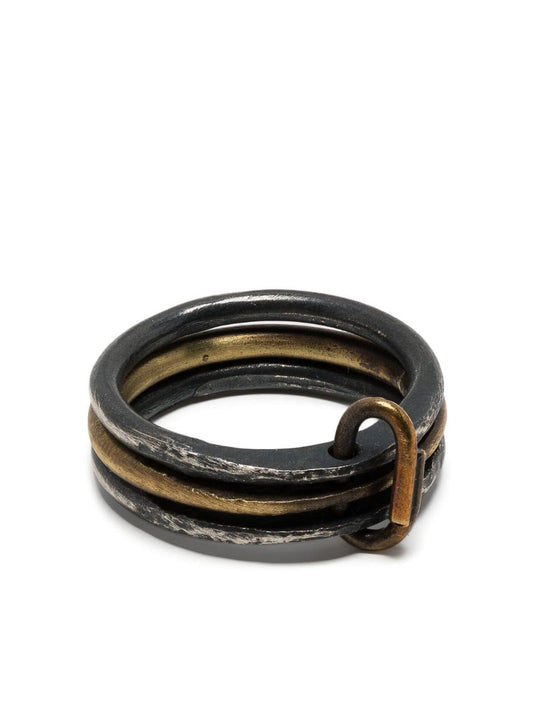 UMA WANG X DETAJ AFRICAN SHORT STACKED RING