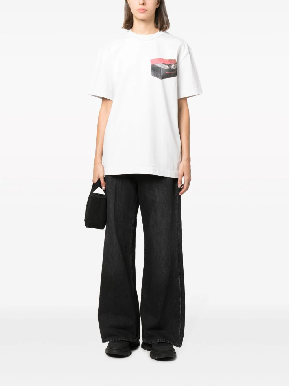 ALEXANDER WANG Women Short Sleeve Tee With Shoebox Graphic