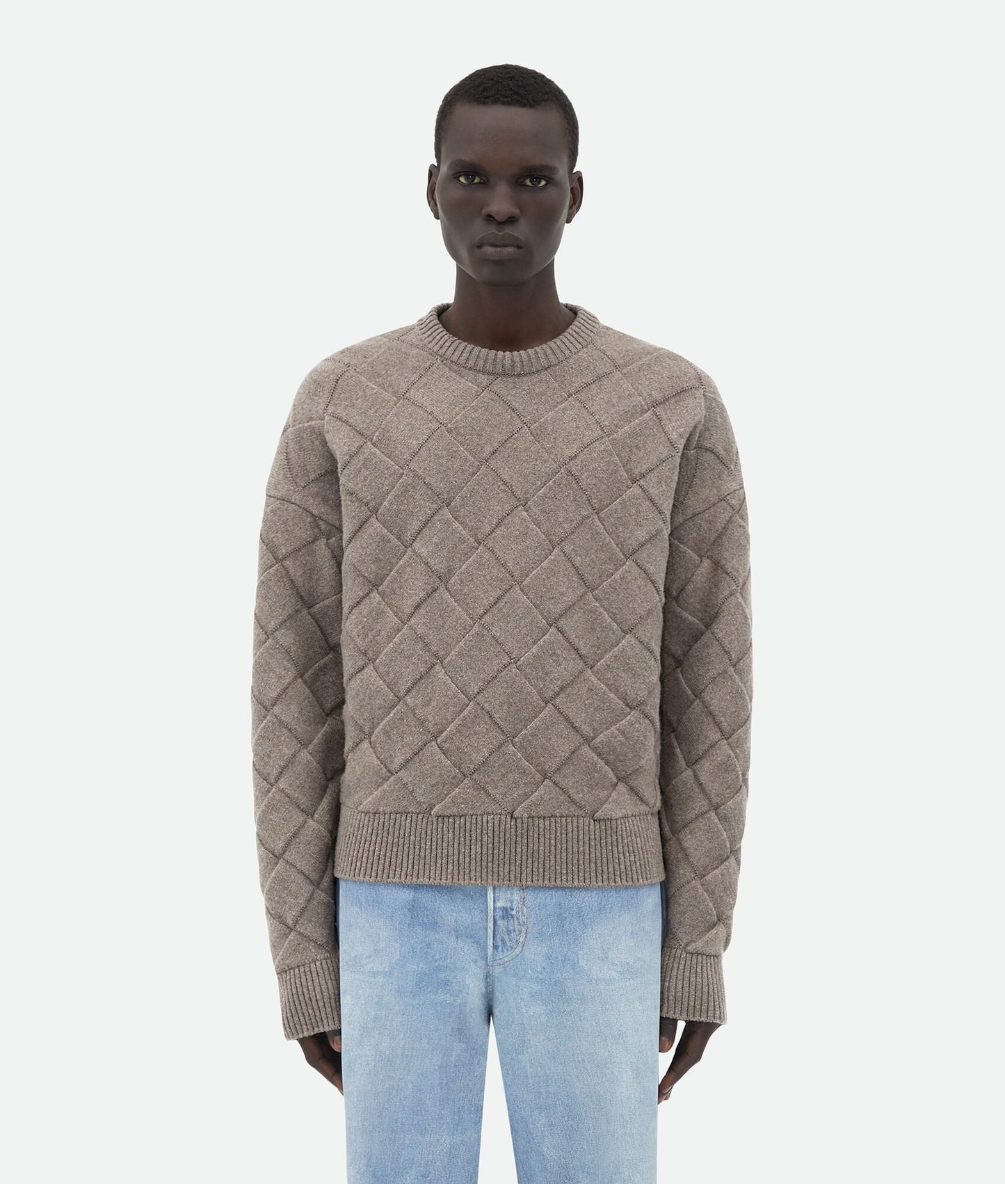 BOTTEGA VENETA Men MW Wool Intrecciato 3D Knits