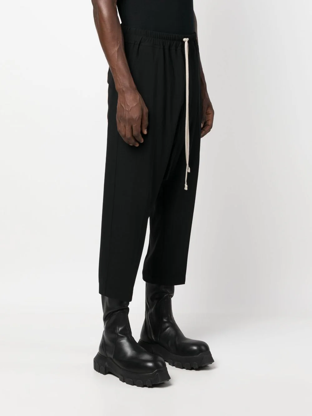 RICK OWENS Men Drawstring Cropped Pants