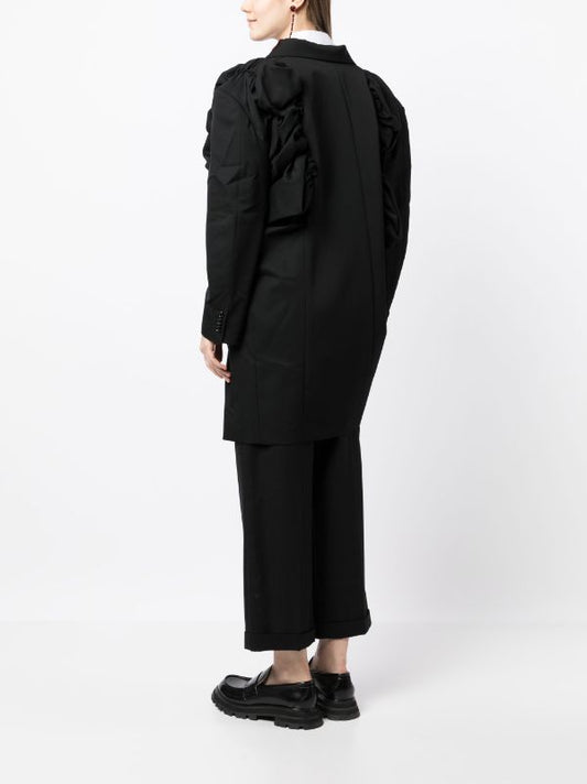 COMME DES GARCONS Women Asymmetrical Ruched jacket