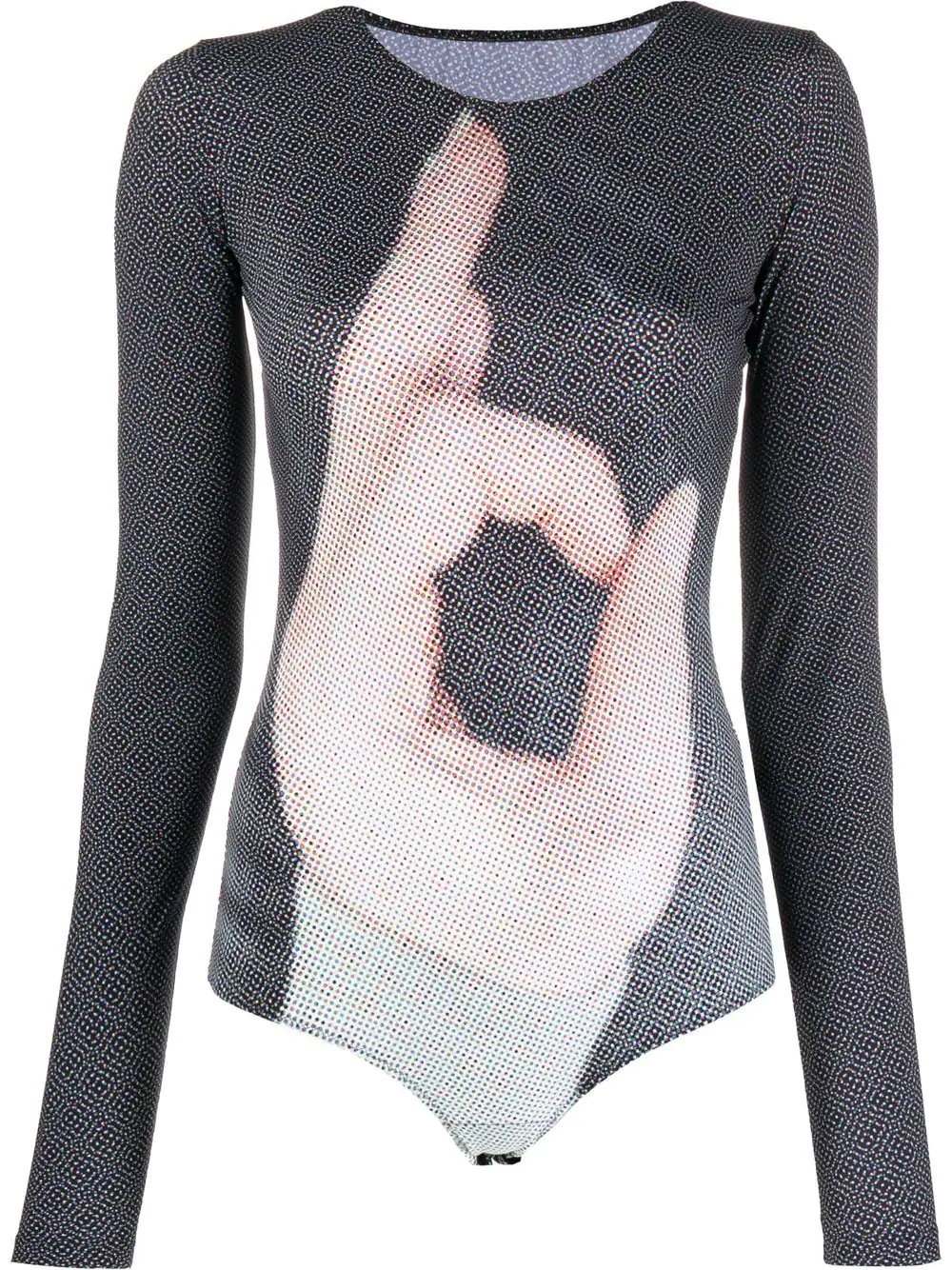 MM6 Women Hand Prints Bodysuit