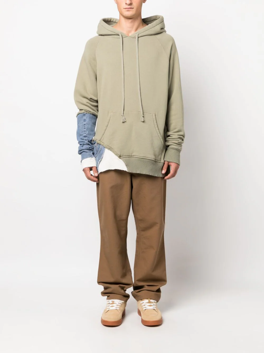 GREG LAUREN Men Army Fragment Hoodie