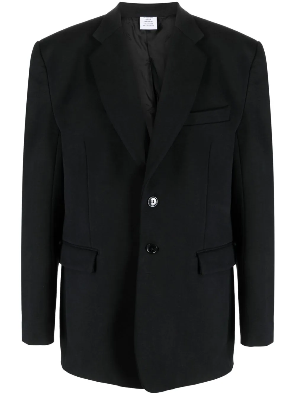 VETEMENTS Unisex Boxy Molton Tailored Jacket