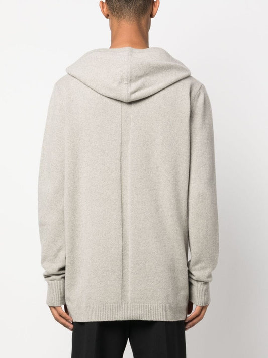 RICK OWENS Men Recycled Cashmere Zipped Hoodie