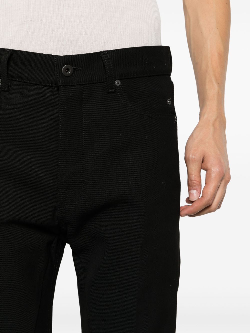 RICK OWENS Men Cotton Drill Jim Cut