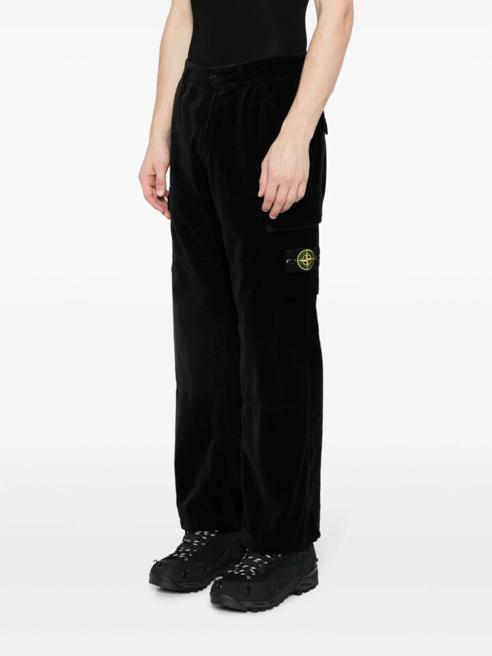 STONE ISLAND Men Comfort Fit Canvas Cargo Pants