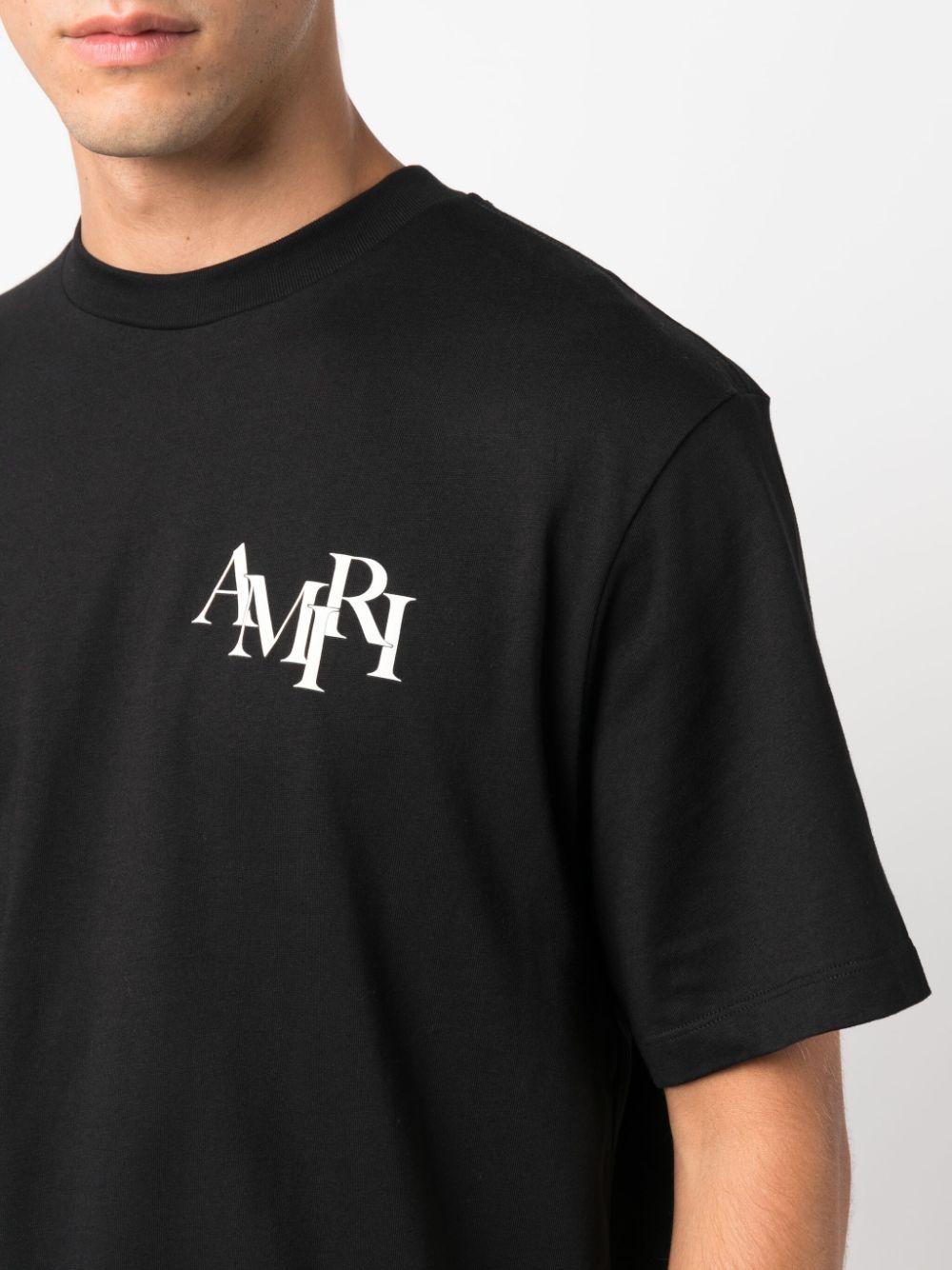 AMIRI Men Staggered Logo Tee