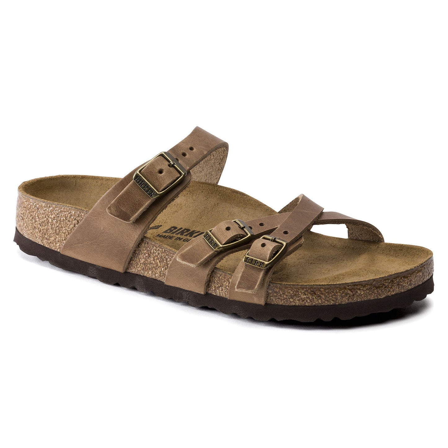 BIRKENSTOCK Franca Oiled Leather Sandals