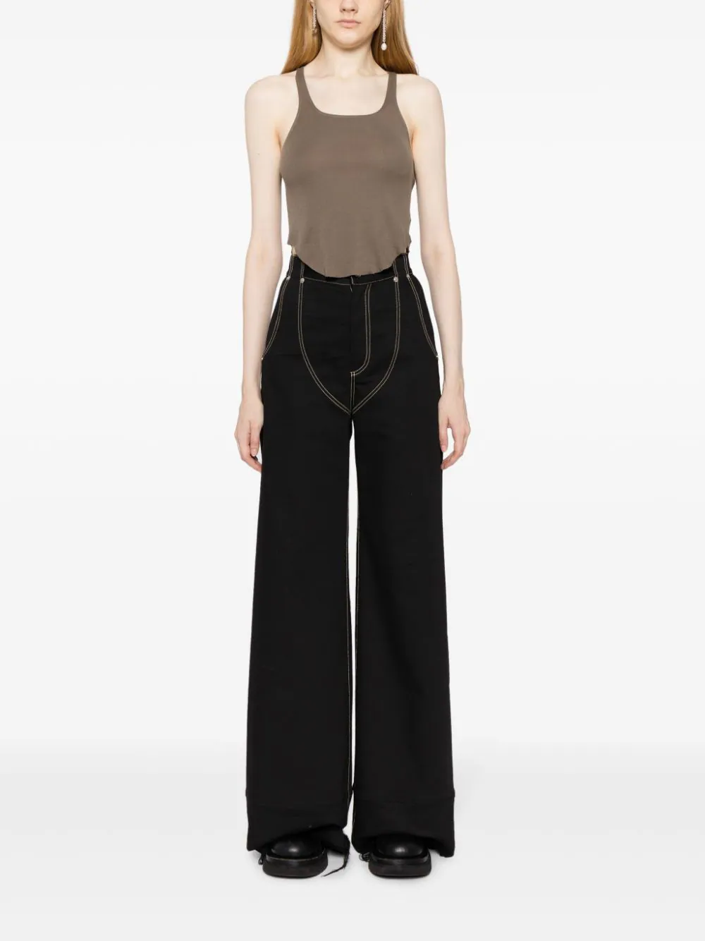 RICK OWENS DRKSHDW Women Basic Tank Cropped