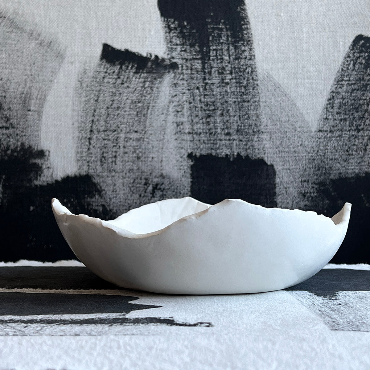 SHIN WON YOON White Stone Serving Bowl 8"