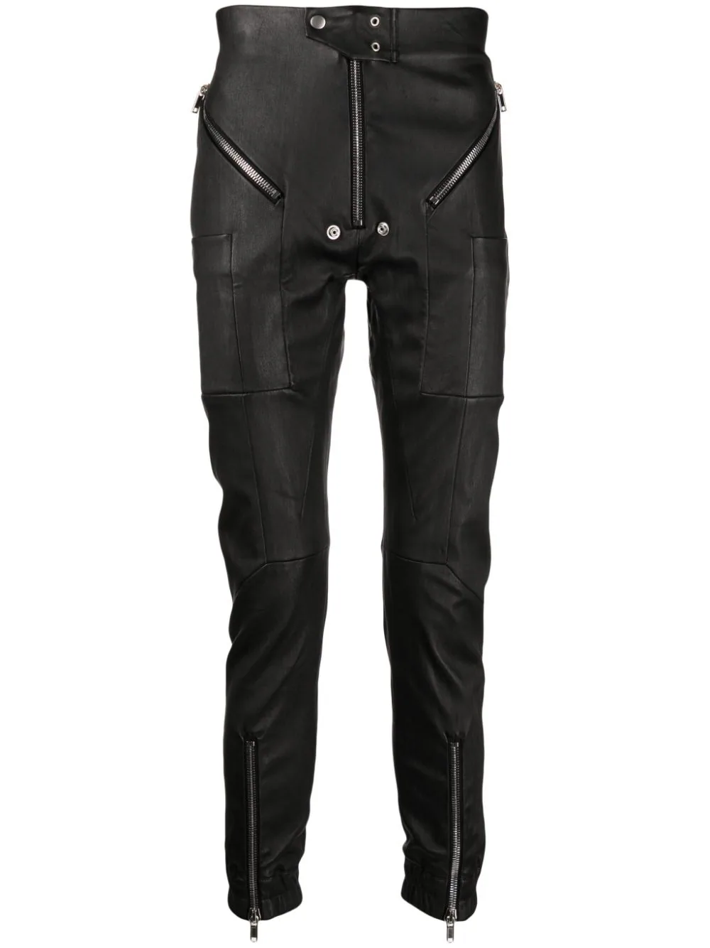 RICK OWENS Men Stretch Lamb Leather Easy Strobe Cargos