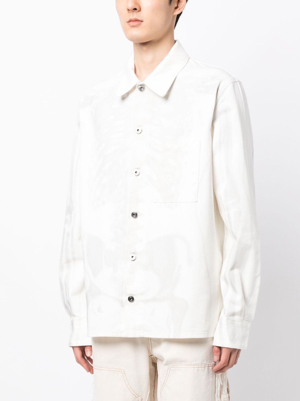 OFF-WHITE MEN Body Scan Over Denim Shirt