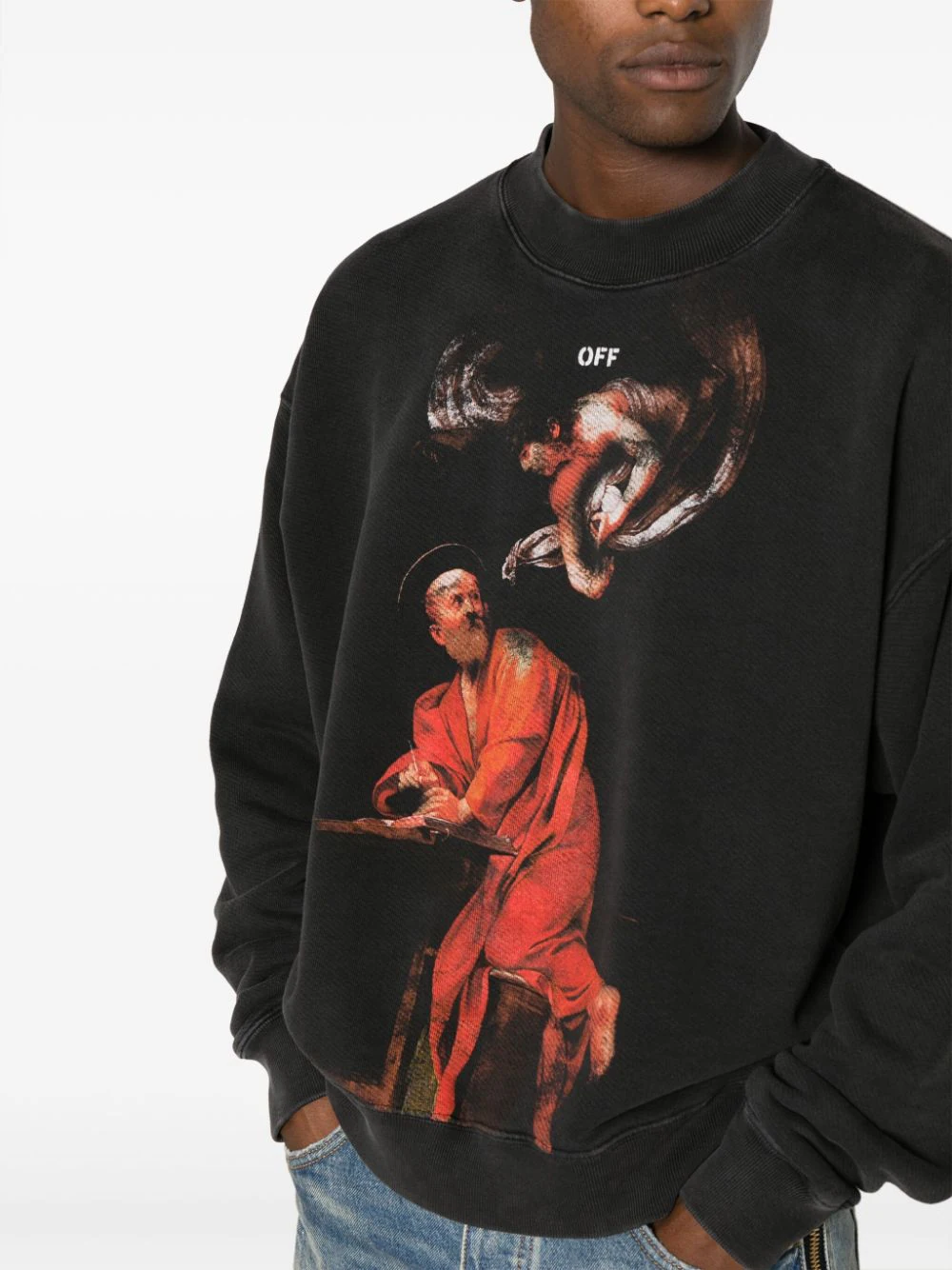 OFF-WHITE Men S.Matthew Skate Crewneck