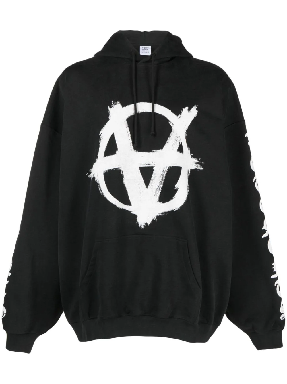 VETEMENTS Unisex Reverse Anarchy Hoodie