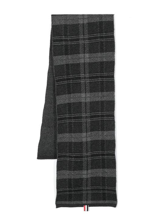 THOM BROWNE Tartan Jacquard Scarf