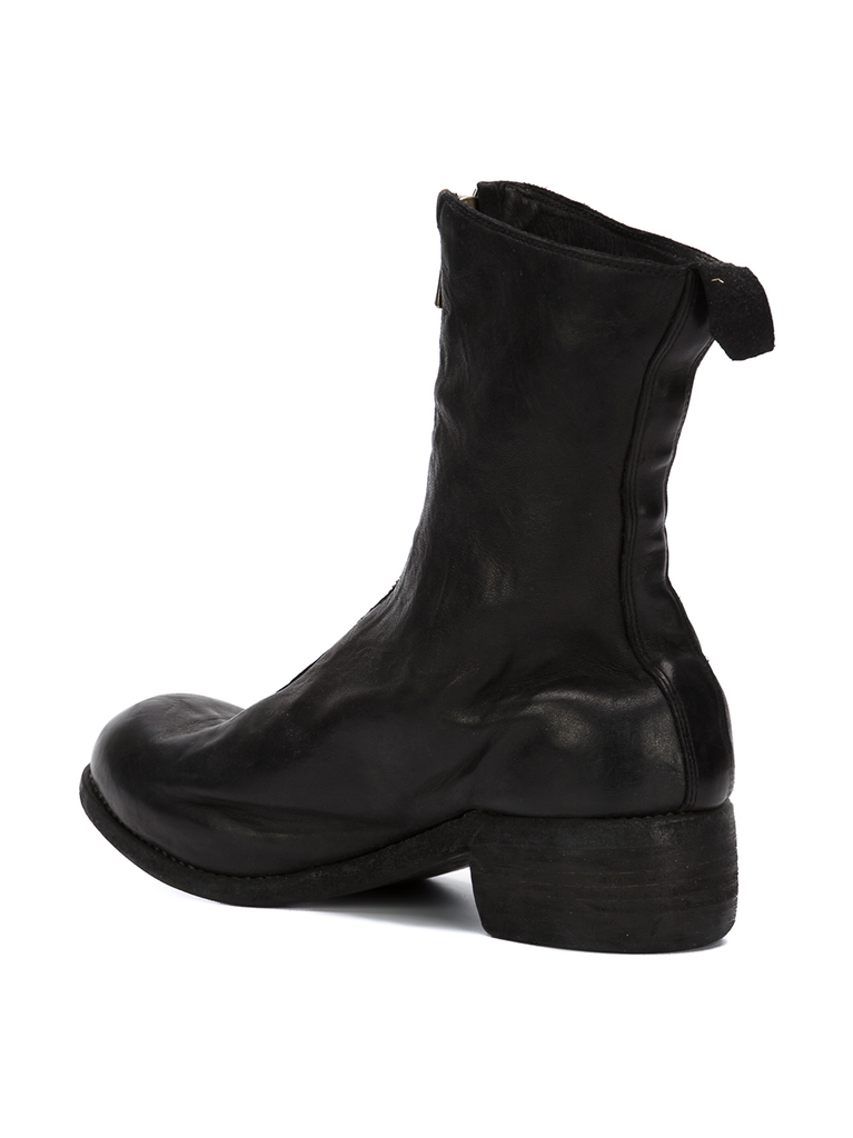 GUIDI Women PL2 Soft Horse Leather Front Zip Boot BLKT