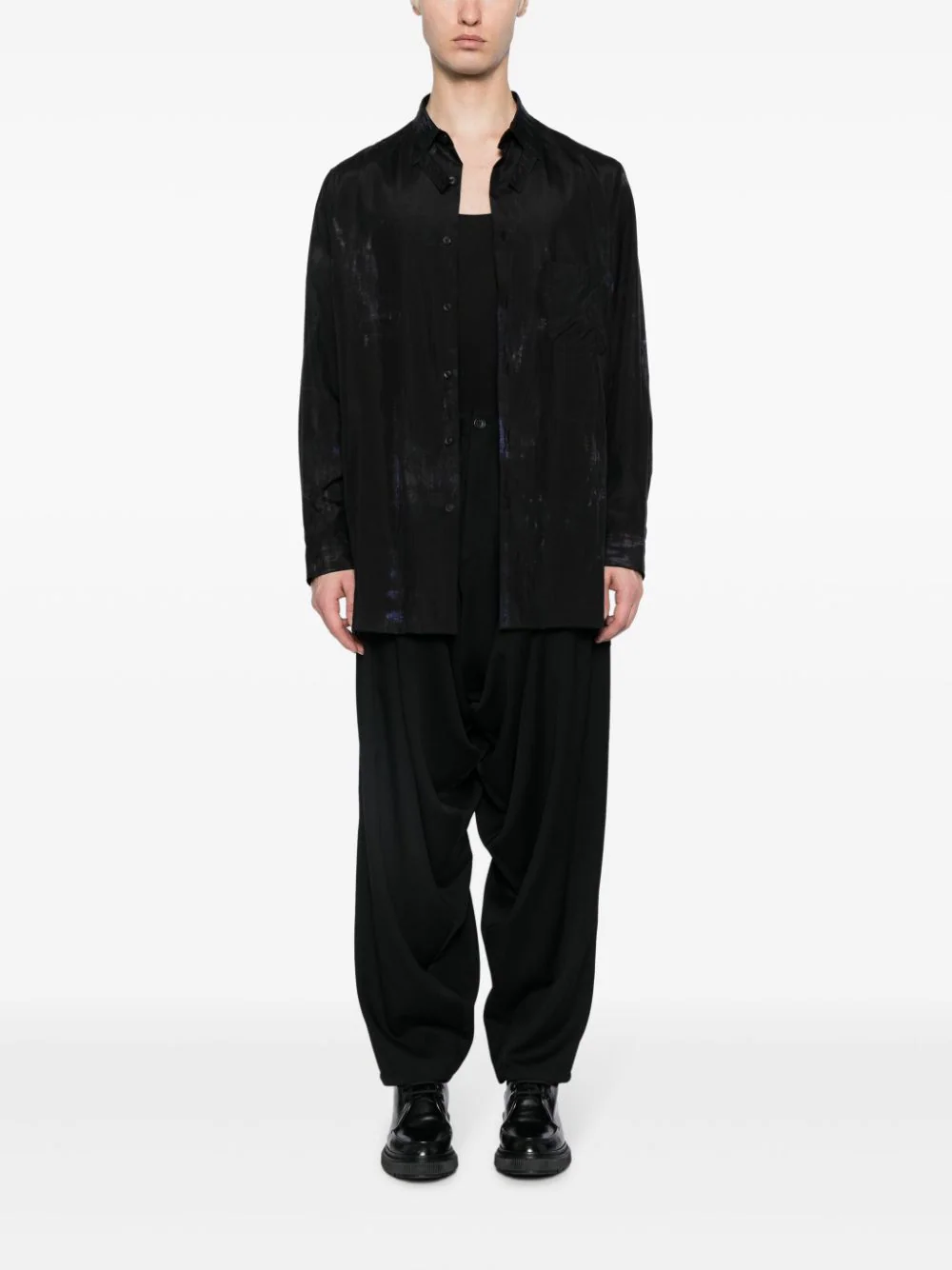 YOHJI YAMAMOTO POUR HOMME Men Inseam Draped Pants