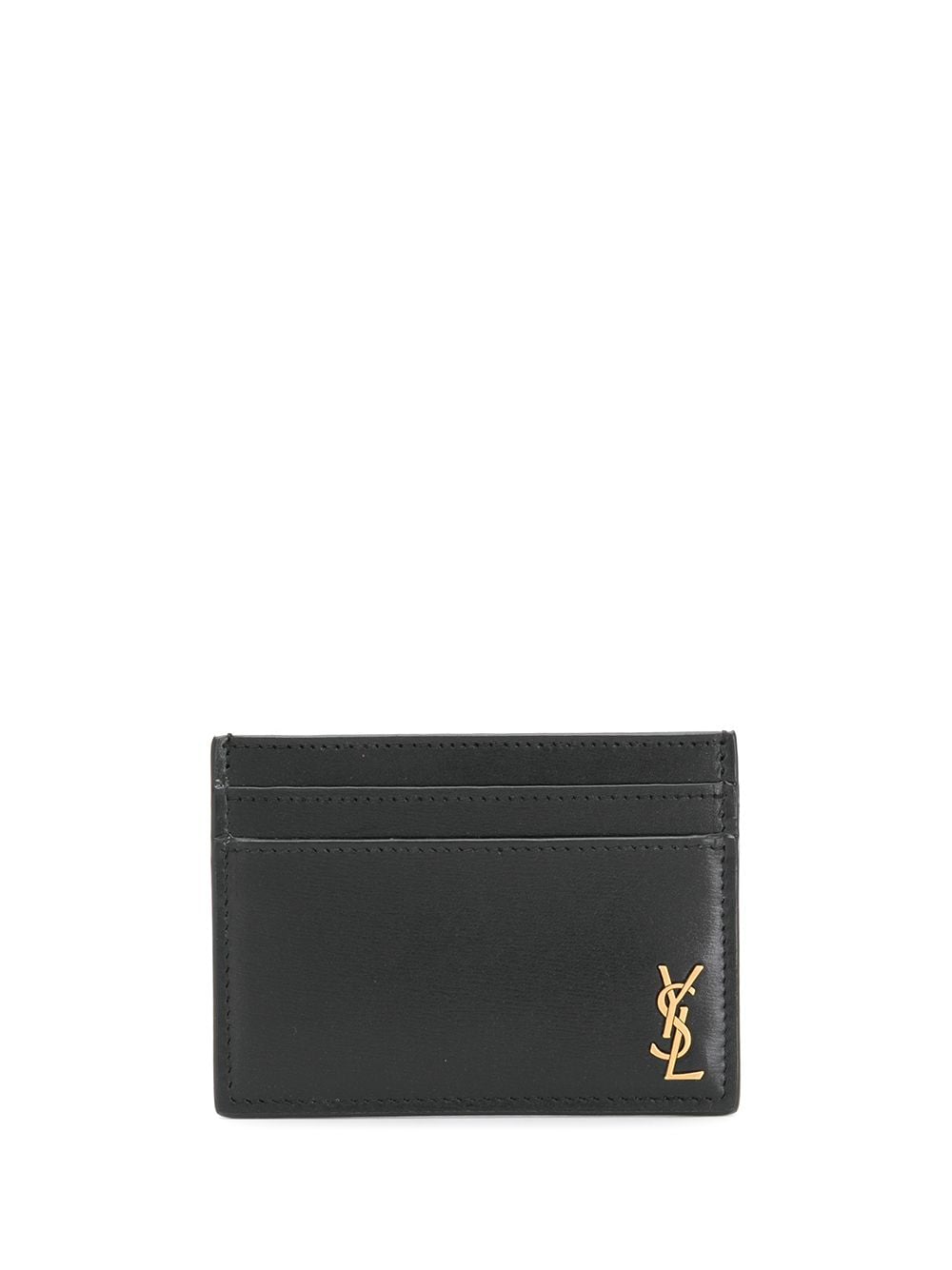 SAINT LAURENT Men Logo Plaque Card Holder