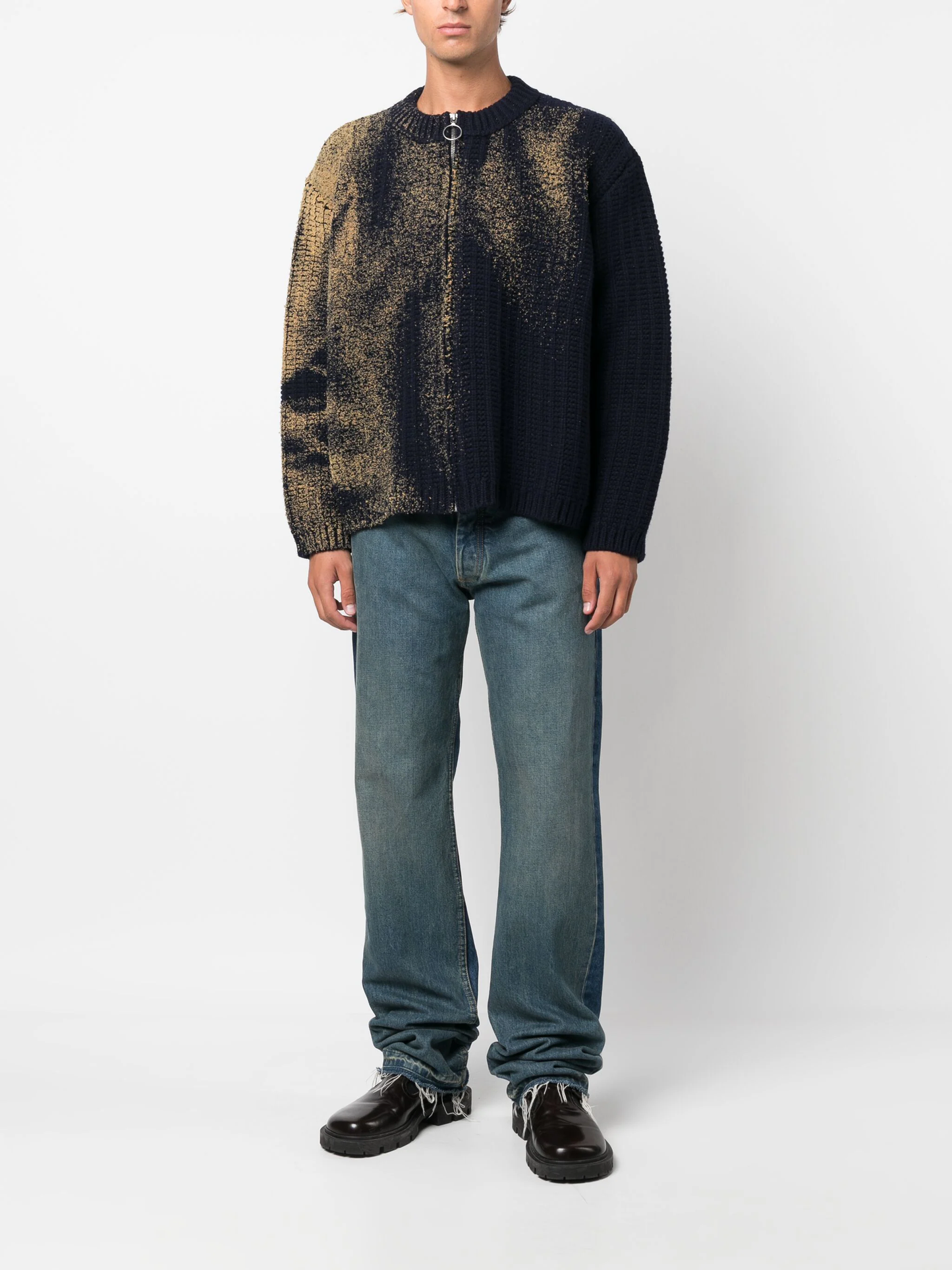 MAISON MARGIELA Men Spray Painted Cardigan