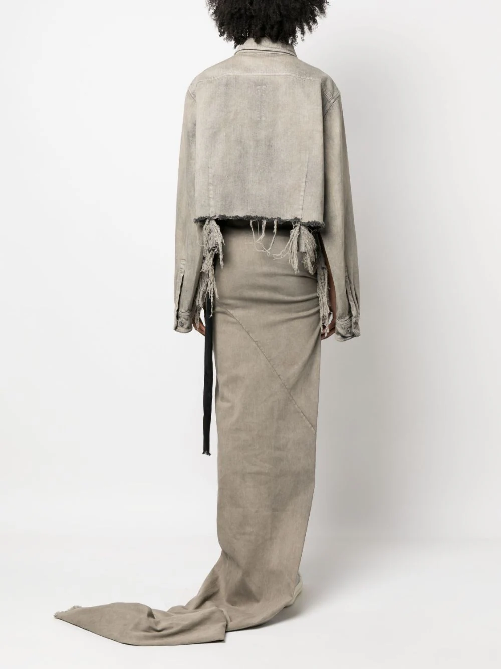 RICK OWENS DRKSHDW Women Cape Sleeve Cropped Outershirt