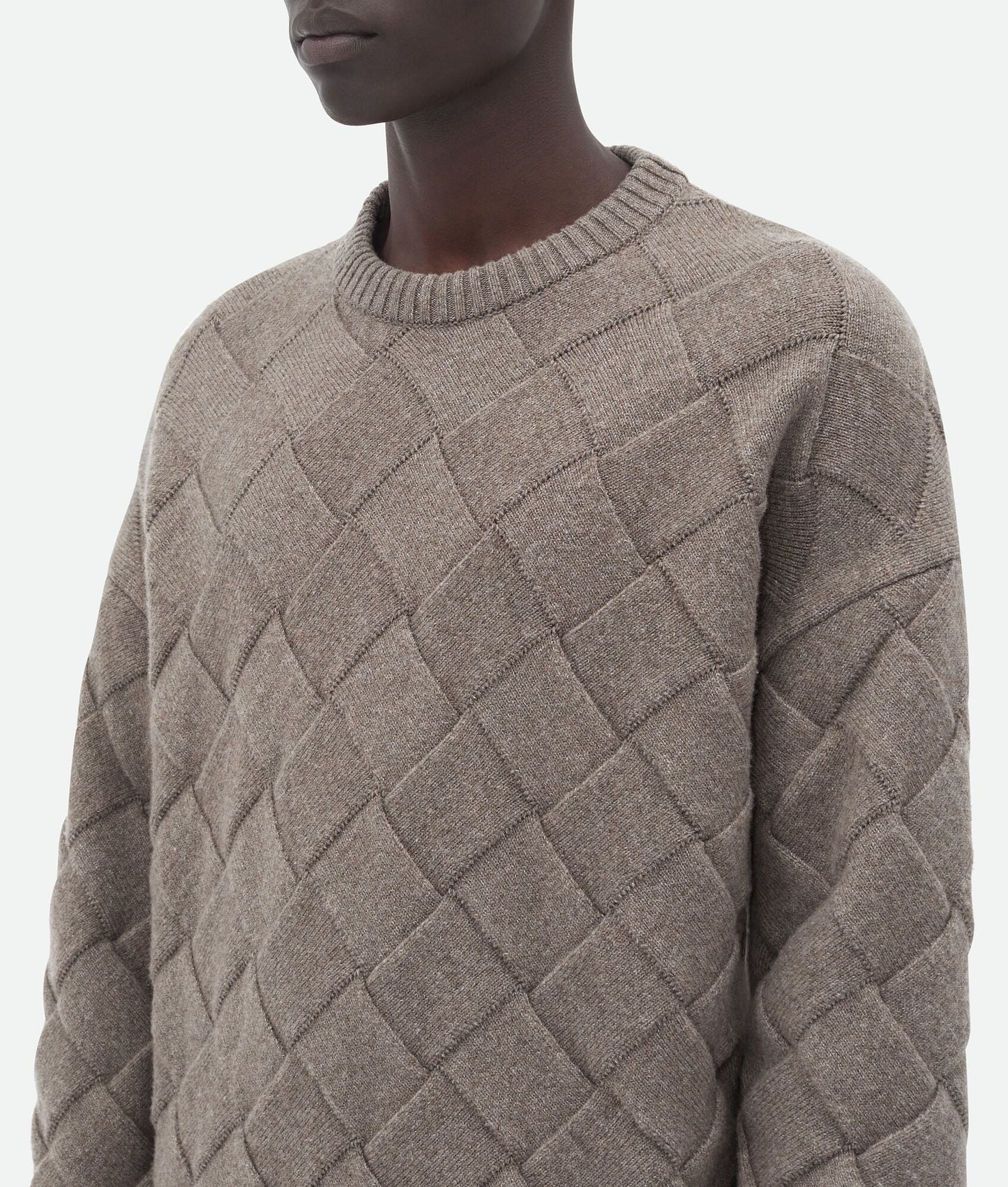 BOTTEGA VENETA Men MW Wool Intrecciato 3D Knits