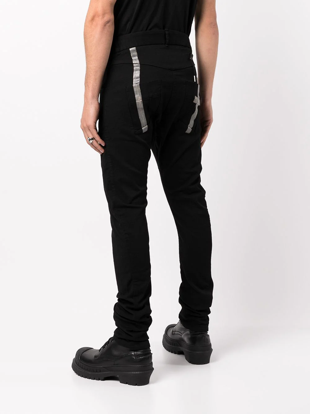 BORIS BIDJAN SABERI Men P13 Tight Fit Vinyl Coated Pants