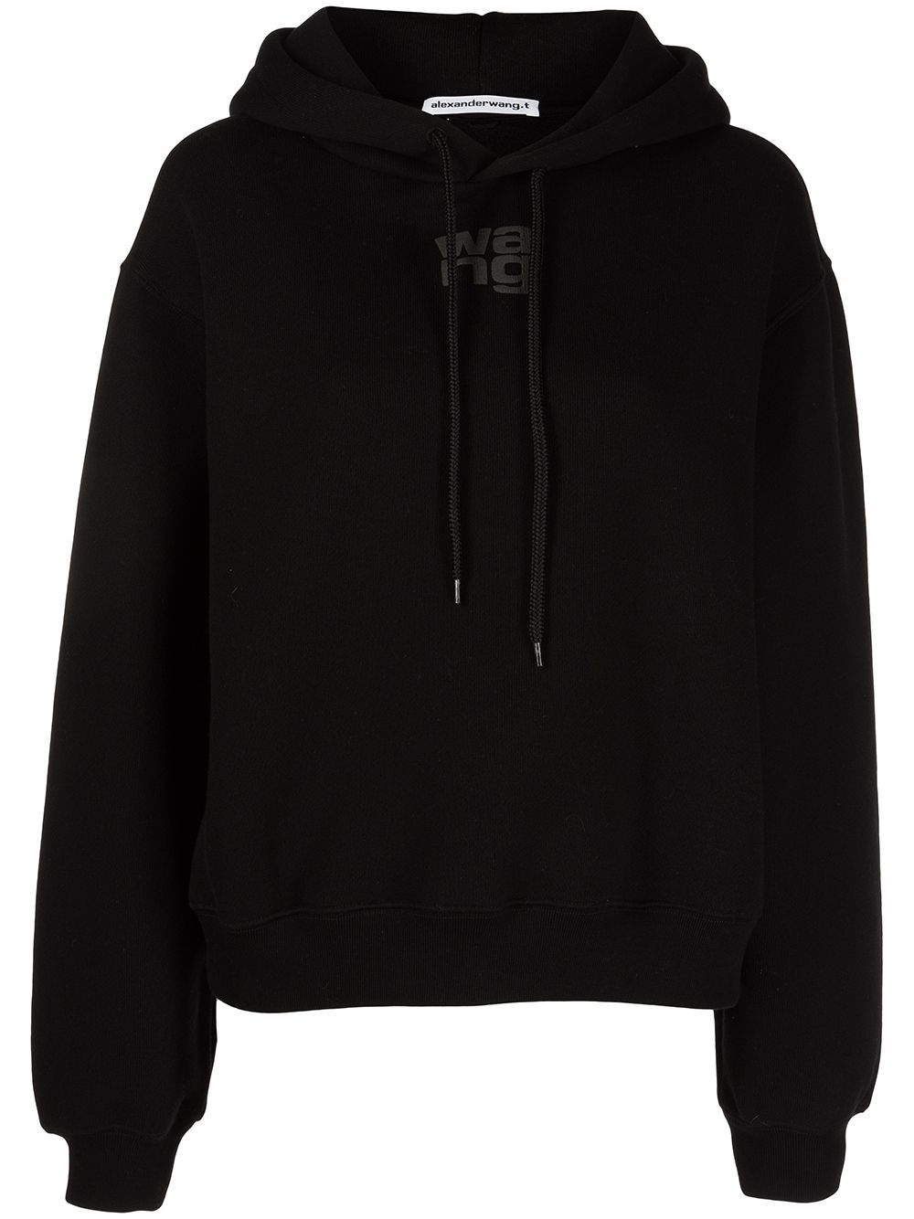 T BY ALEXANDER WANG Women Essential Puff Logo Terry Hoodie