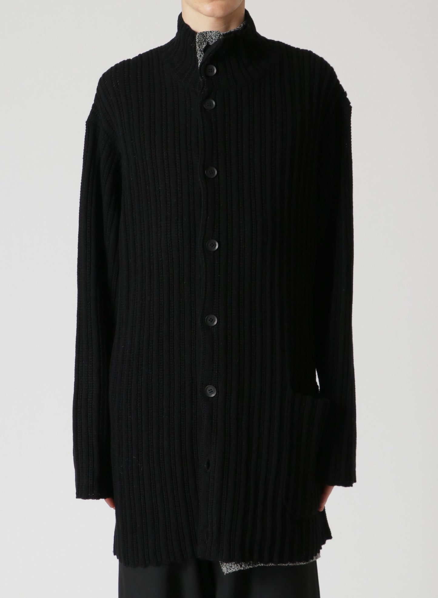 YOHJI YAMAMOTO POUR HOMME Layered Turtleneck Cardigan