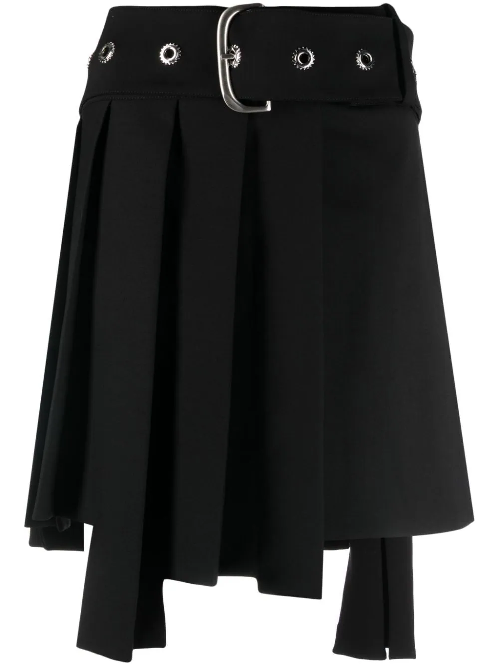 OFF-WHITE Women Belted Pleated Miniskirt