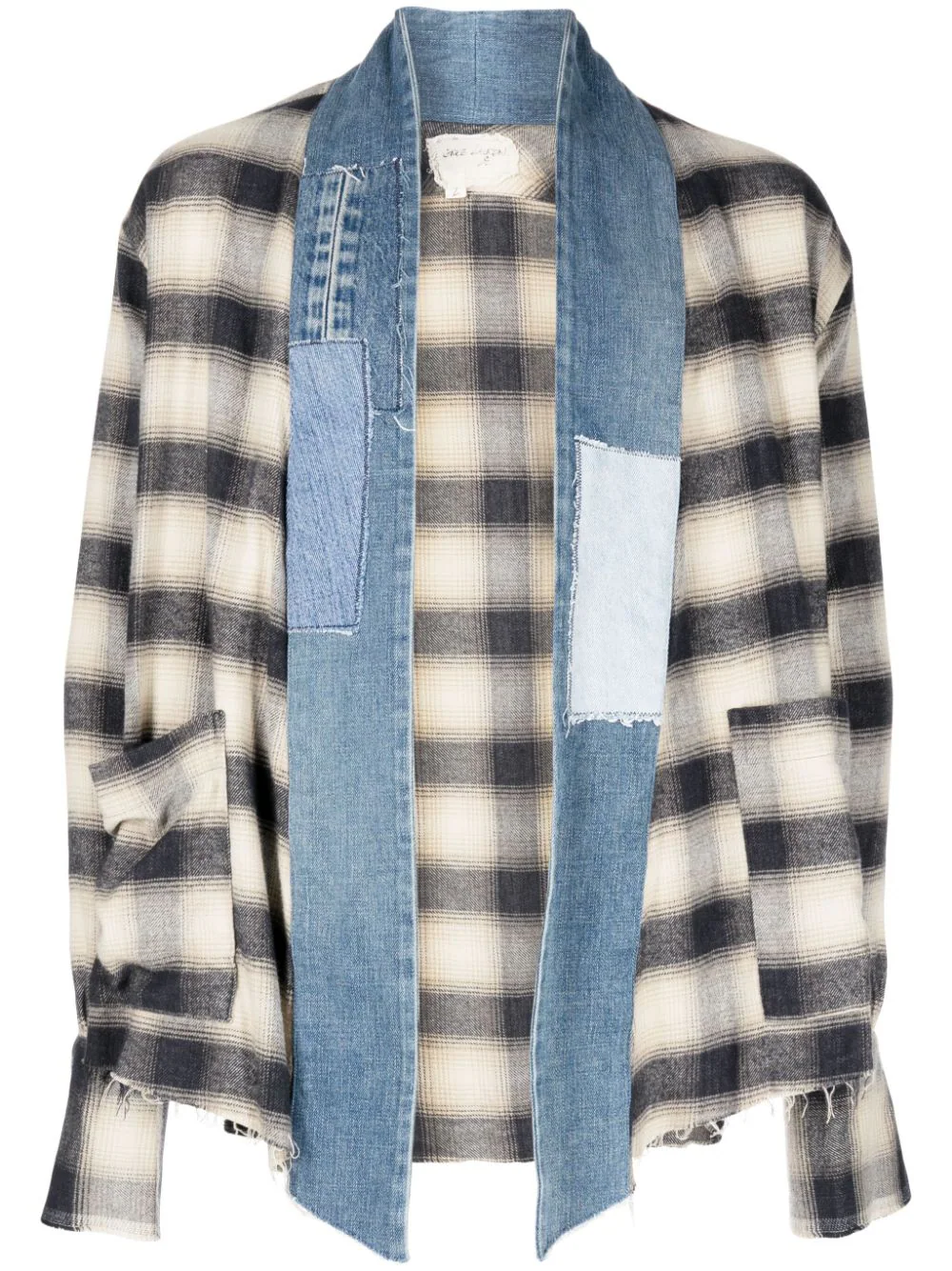 GREG LAUREN Men Plaid Studio Shirt