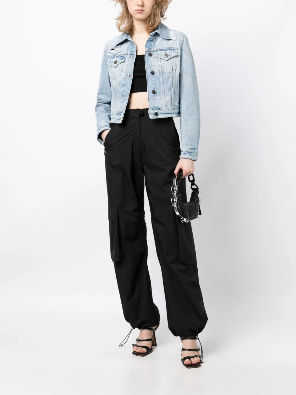 PALM ANGELS Women Classic Denim Jacket