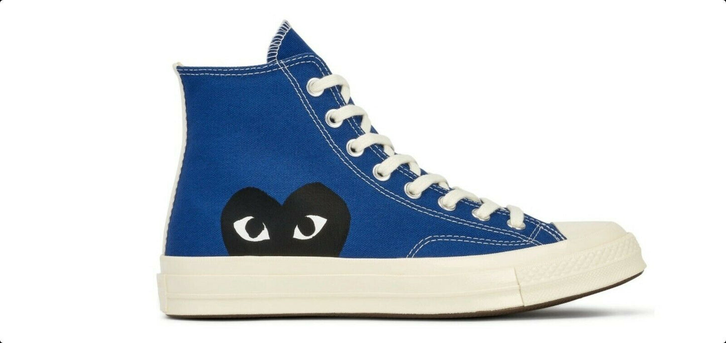 COMME DES GARCONS PLAY X CONVERSE CHUCK TAYLOR High Top Sneakers