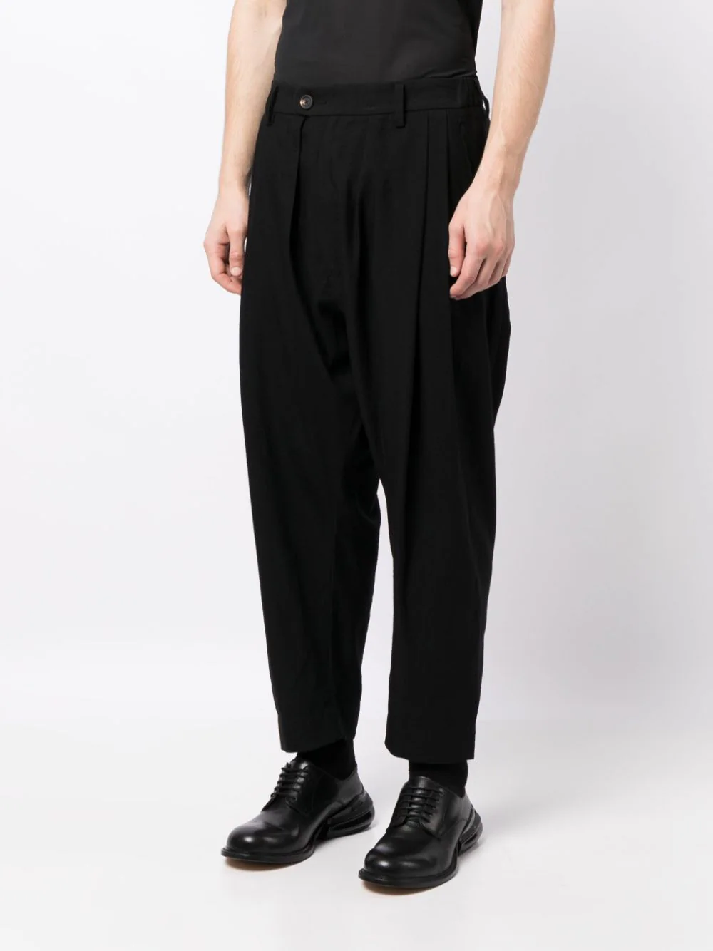 ZIGGY CHEN Men Tapered Drop Crotch Pants