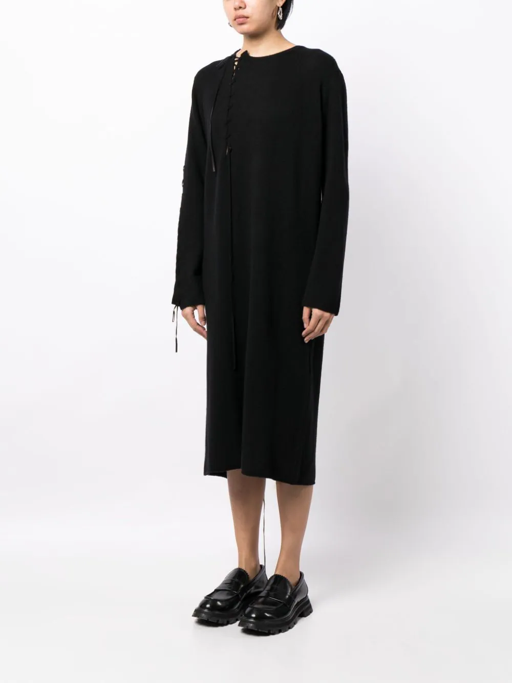 YOHJI YAMAMOTO Women String Round Neck Dress