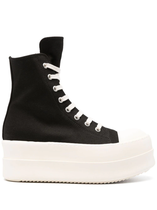 RICK OWENS DRKSHDW Women Mega Bumper Sneakers 911 BLACK/MILK/MILK