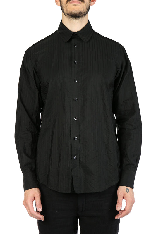 GEOFFREY B SMALL Men Handmade Classic Tailored Shirt With Rounded Point Collar W/Handmade Buttonholes And Buttons