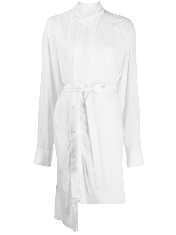 YOHJI YAMAMOTO Regulation Women R-Front Zipper Shirt